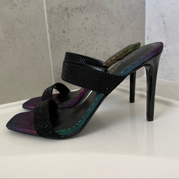 Nine West Black Heels Size 8.5 Women - Picture 2 of 13